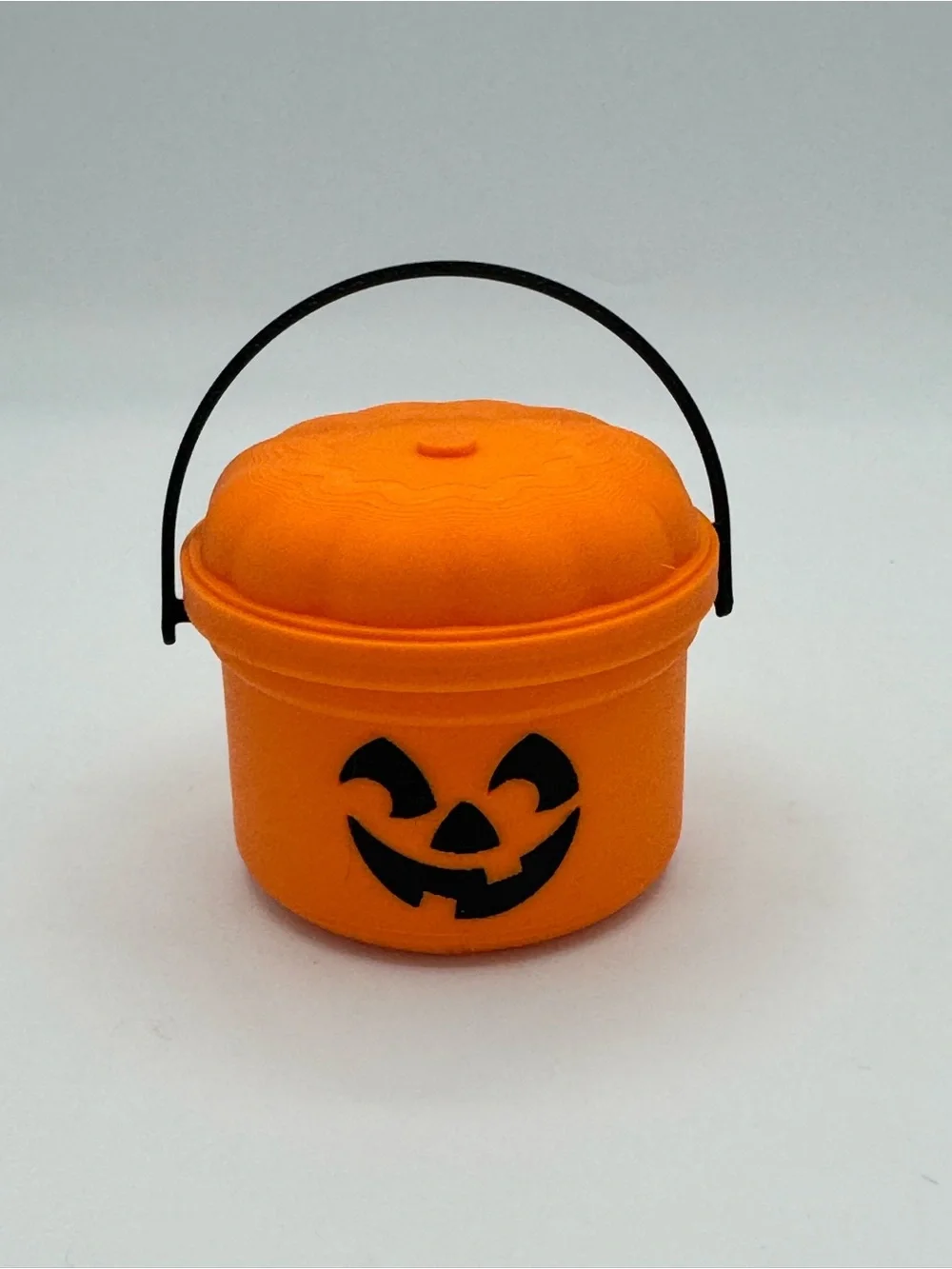 Halloween Orange Jack-O'-Lantern Treat Bucket MINI